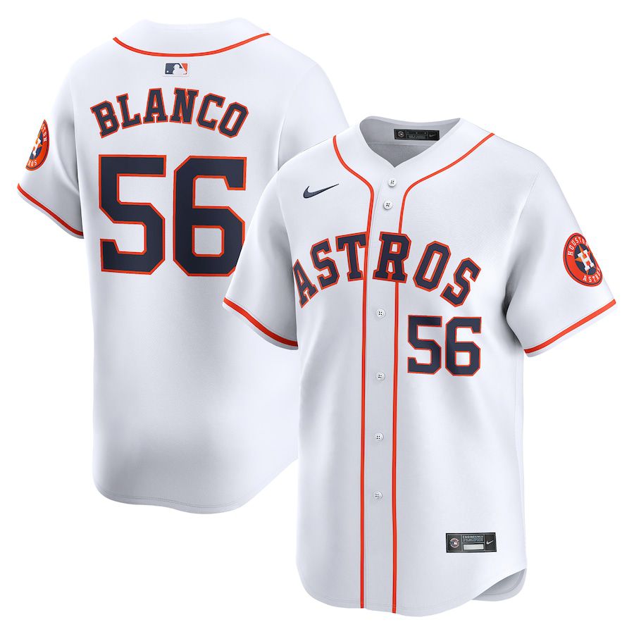 Men Houston Astros #56 Ronel Blanco Nike White Home Limited Player MLB Jersey->houston astros->MLB Jersey